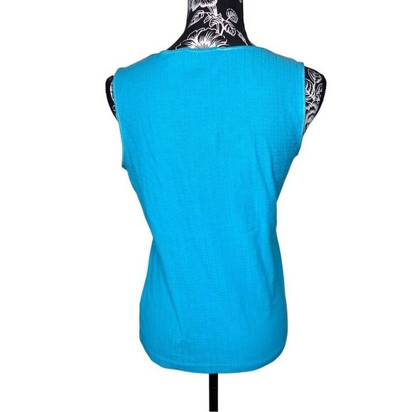 Flawed Erika Wide Strap Tank Top Everyday Casual Summer Workout Textured Work - Picture 2 of 11